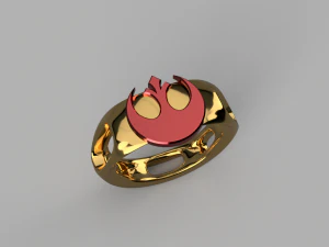anillo de rebeli&oacute;n- star wars Modelo de impresión 3D