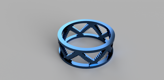 pixel ring 3D Print Model .c4d .max .obj .3ds .fbx .stl .blend 
