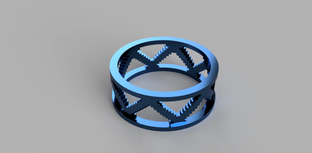 pixel ring 3D Print Model .c4d .max .obj .3ds .fbx .stl .blend 