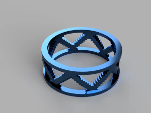 anillo de p&iacute;xeles Modelo de impresión 3D