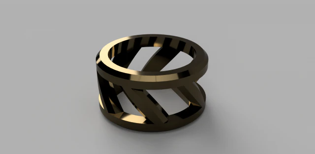 spiral ring 3D Print Model .c4d .max .obj .3ds .fbx .stl .blend 