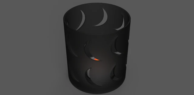 tempat lilin bulan Model Cetak 3D .c4d .max .obj .3ds .fbx .stl .blend 