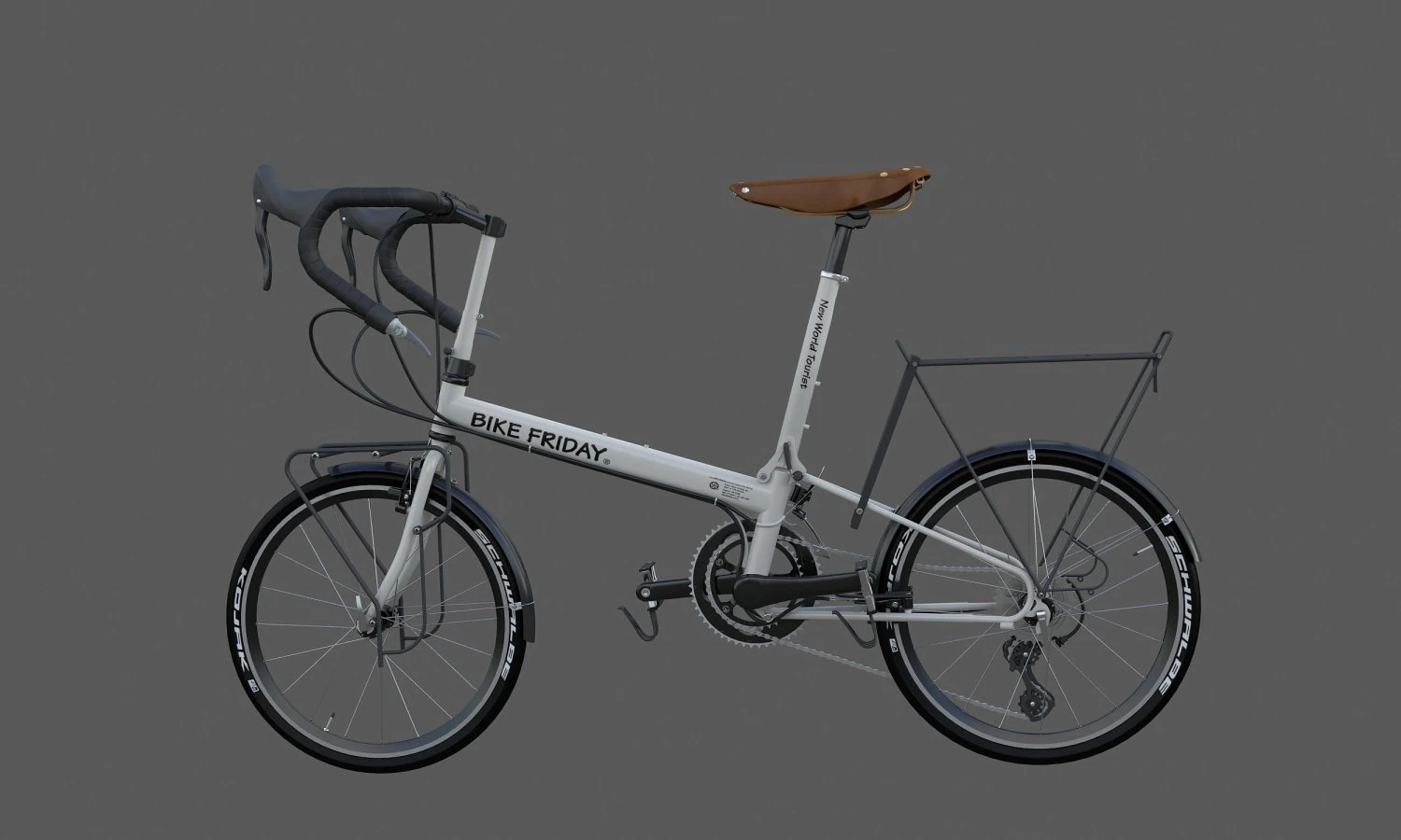 bike friday new world tourist 3D Model .c4d .max .obj .3ds .fbx .stl .blend 