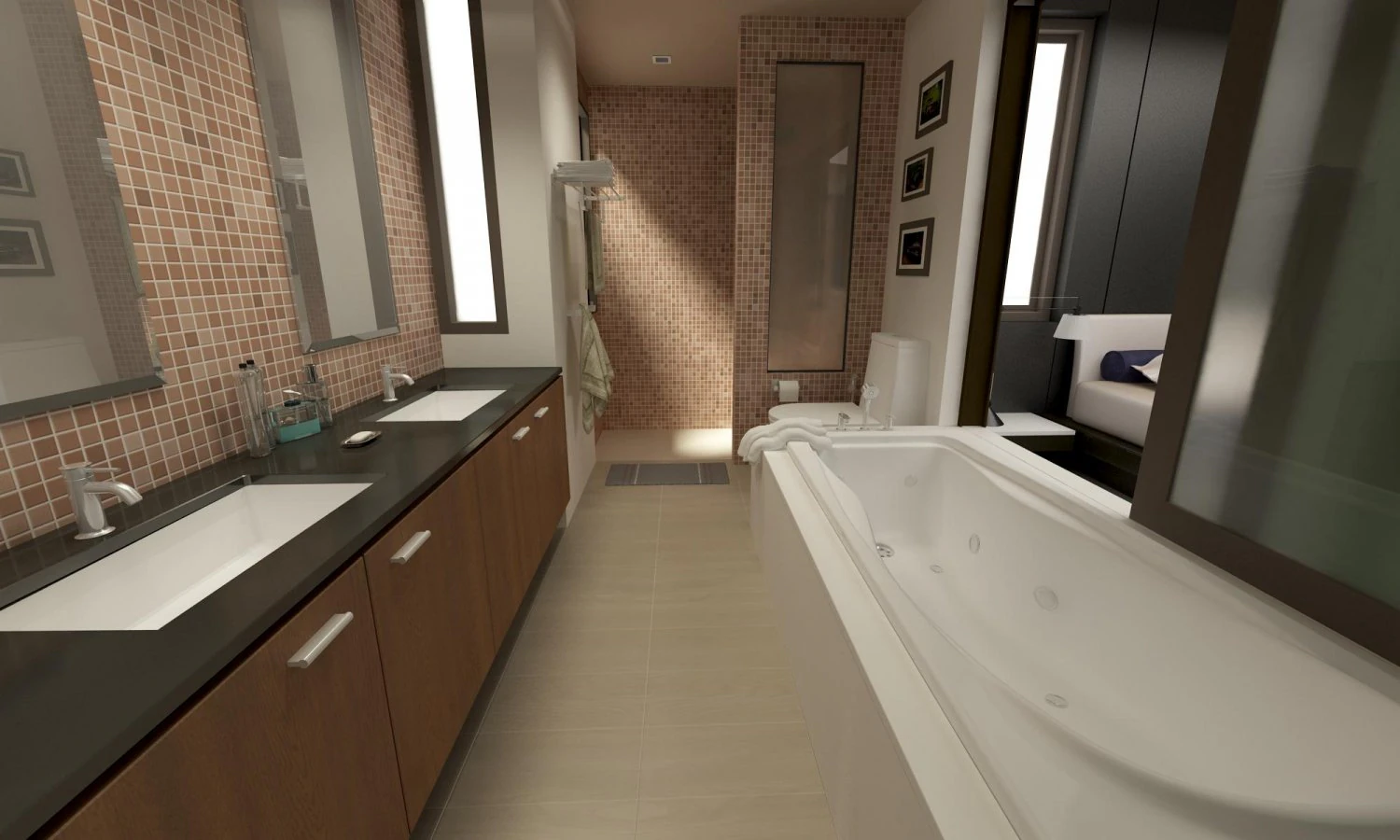 bathroom 04 3D Model .c4d .max .obj .3ds .fbx .stl .blend 