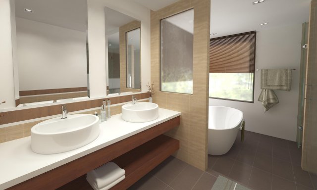 bathroom 07 3D Модель .c4d .max .obj .3ds .fbx .stl .blend 