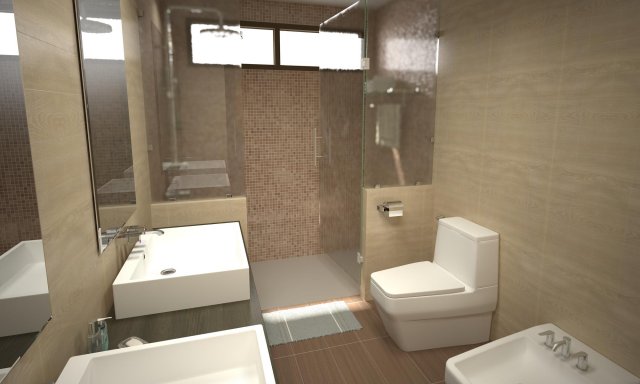 bathroom 11 3D Model .c4d .max .obj .3ds .fbx .stl .blend 