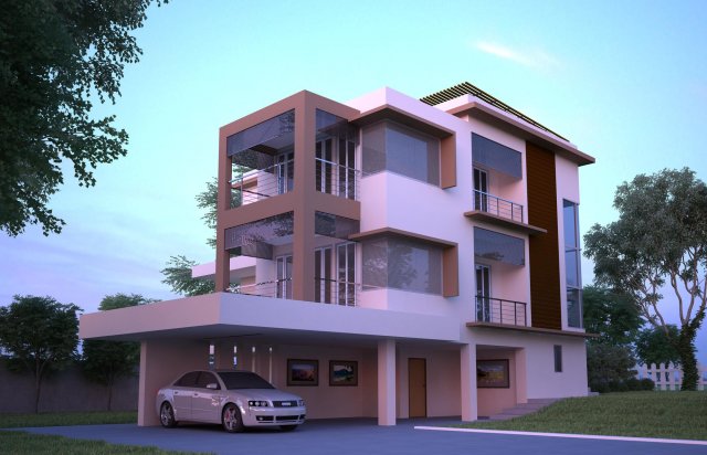 house md02scence 3D 模型 .c4d .max .obj .3ds .fbx .stl .blend 