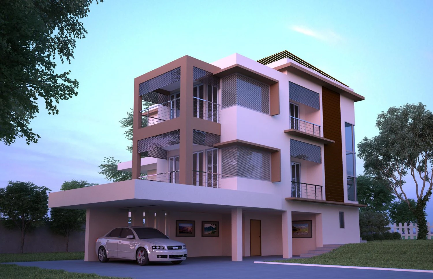 house md02scence 3D Model .c4d .max .obj .3ds .fbx .stl .blend 