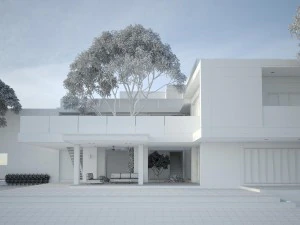 modern house scence 3D Model