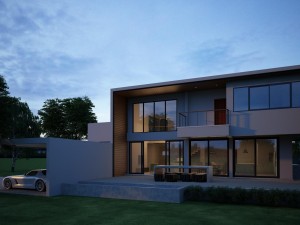 modern house 04 scence 3D Model
