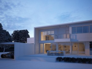 modern house 04 scence Model 3D