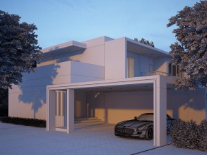 modern house 04 scence Model 3D