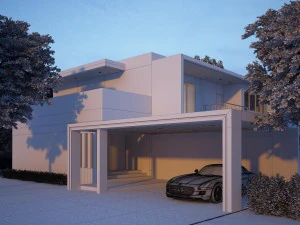 modern house 04 scence 3D Model