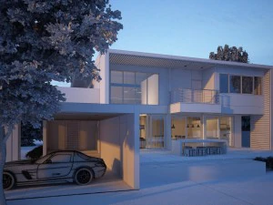 modern house 04 scence 3D Model