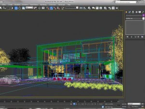 modern house 04 scence 3D Model
