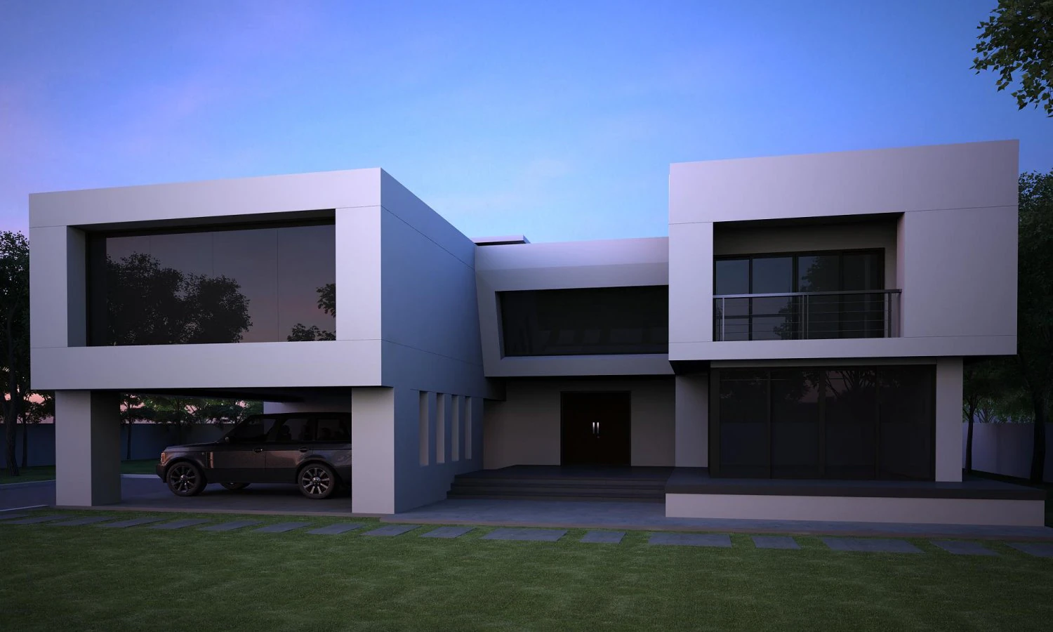casa moderna 03 Modelo 3D .c4d .max .obj .3ds .fbx .stl .blend 