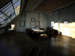bedroom 01 scene 3D Model