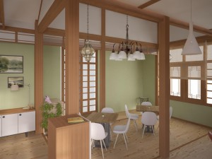 cafe 01 scene 3D Model