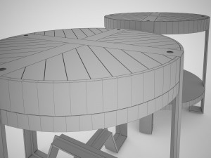 marley end table Model 3D