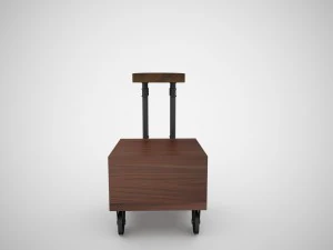 industrial steel pipe stool and sofa side-table 3D Model