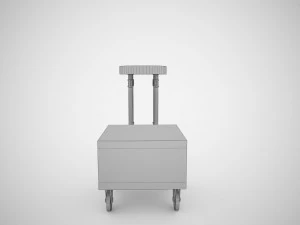 industrial steel pipe stool and sofa side-table 3D Model
