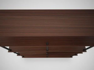 industrial steel pipe shelves and marley sofa table 3D Model