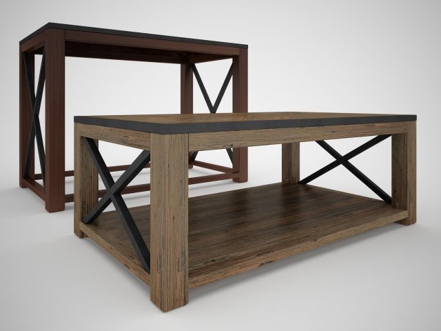 tillman sofa table Model 3D .c4d .max .obj .3ds .fbx .stl .blend 