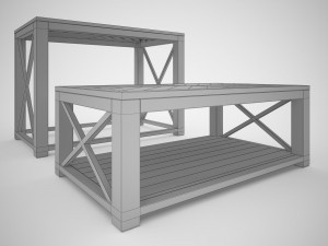 tillman sofa table Model 3D