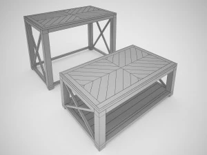 tillman sofa table 3D Model