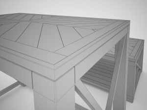 tillman sofa table Model 3D