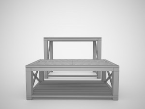 tillman sofa table Model 3D