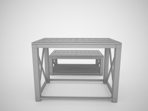 tillman sofa table Model 3D