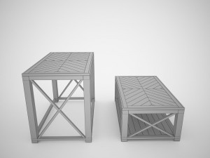 tillman sofa table Model 3D