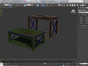 tillman sofa table Model 3D