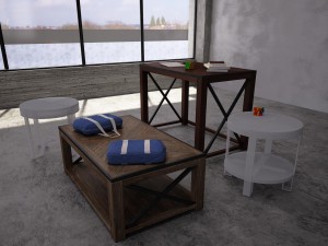 tillman sofa table Model 3D