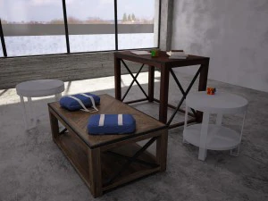 tillman sofa table 3D Model