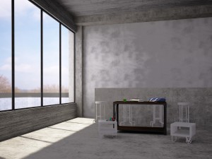 mountainier sofa table 3D Model
