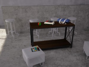mountainier sofa table 3D Model