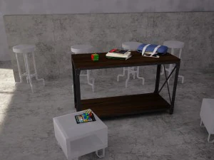mountainier sofa table 3D Model