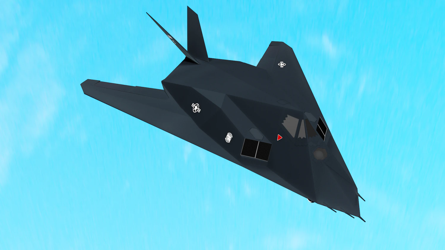 f117 stealth 3D Model .c4d .max .obj .3ds .fbx .stl .blend 