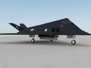 f117 stealth Modelo 3D