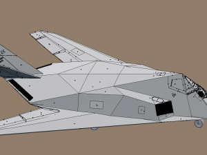 f117 stealth Modelo 3D