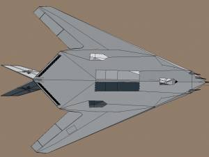 f117 stealth Modelo 3D