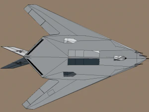 f117 stealth 3D Model