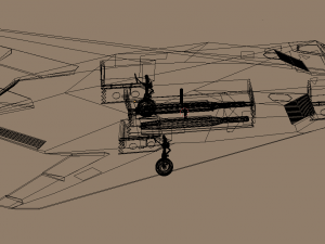 f117 stealth Modelo 3D