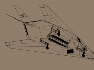 f117 stealth Modelo 3D