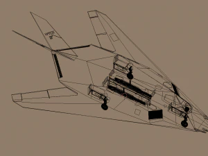 f117 stealth 3D Model
