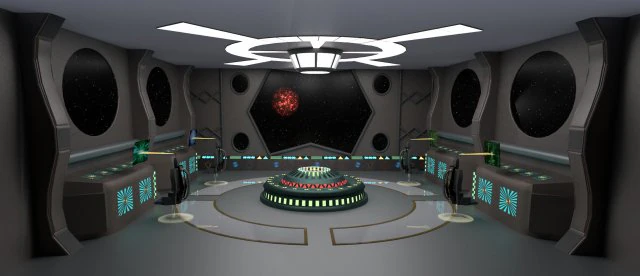 centro di comando dell'astronave Modello 3D .c4d .max .obj .3ds .fbx .stl .blend 