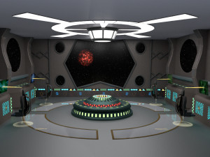 starship command center 3D Model