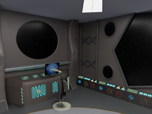 starship command center Model 3D